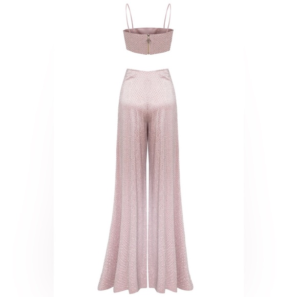 Rhinestone Pants and Matching Top Set by Raisa Vanessa originally over $2k!! - Picture 7 of 13
